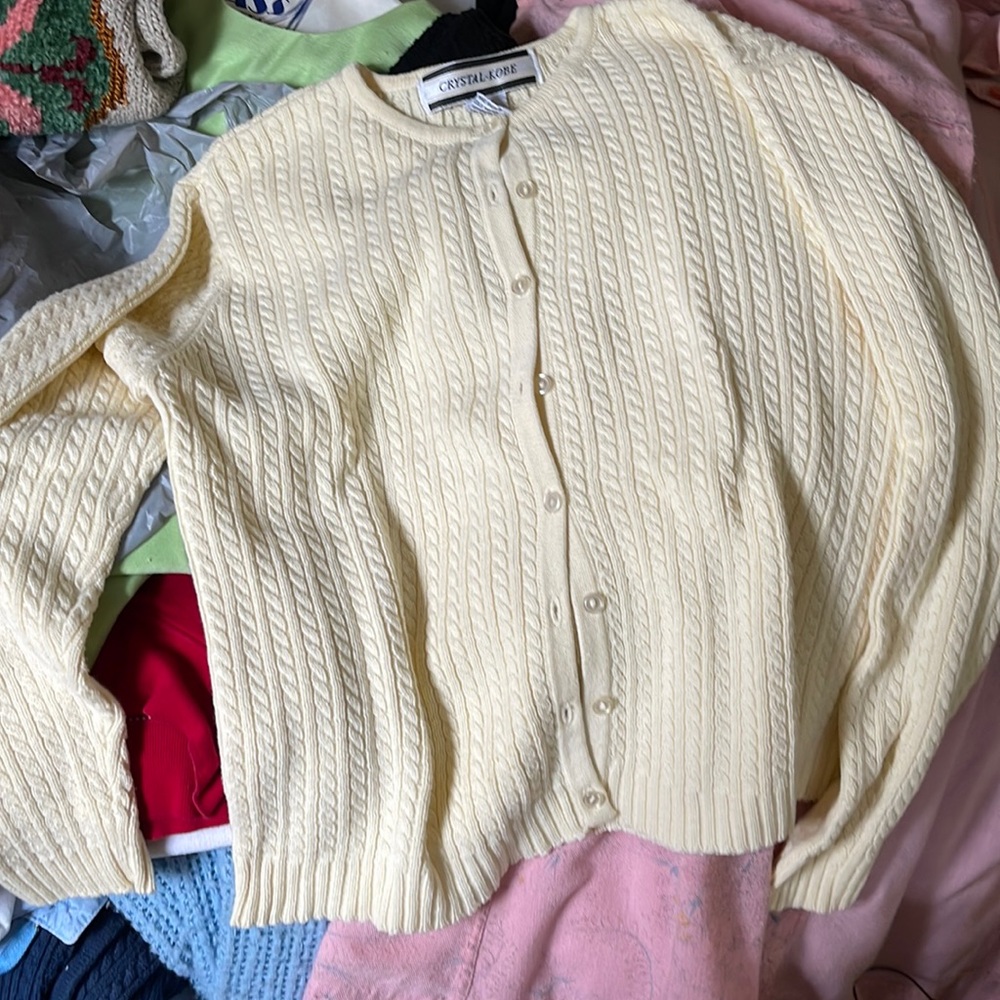 Vintage cardigan size M plus undershirt